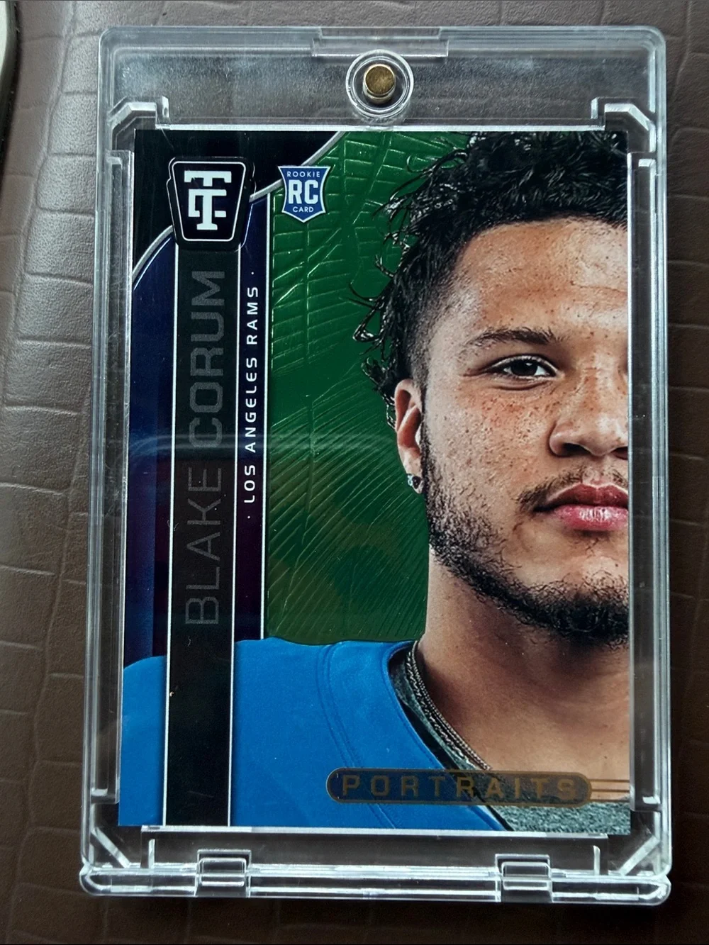 Blake Corum Panini Portraits Rookie Card - Numbered 63/299